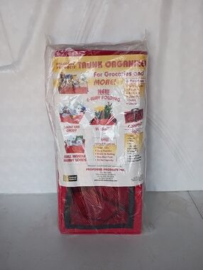 Trunk Organizer for Groceries - Red